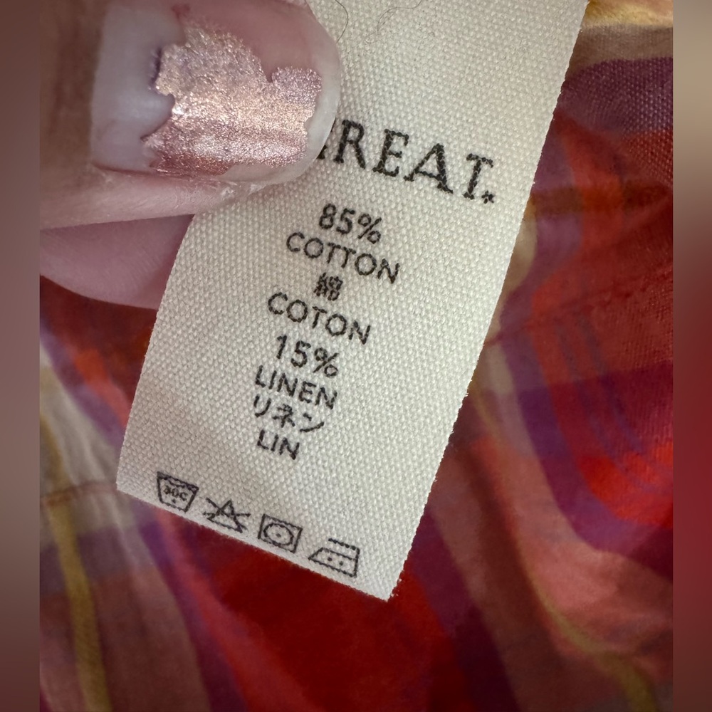 THE GREAT. Ravine Dress NWT (XL) Vintage Inspired Cotton Midi western festival - Picture 6 of 7